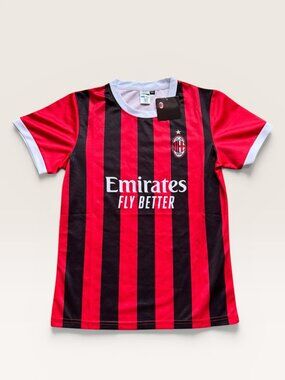 AC Milan Kids Official Emirates Team Home Jersey